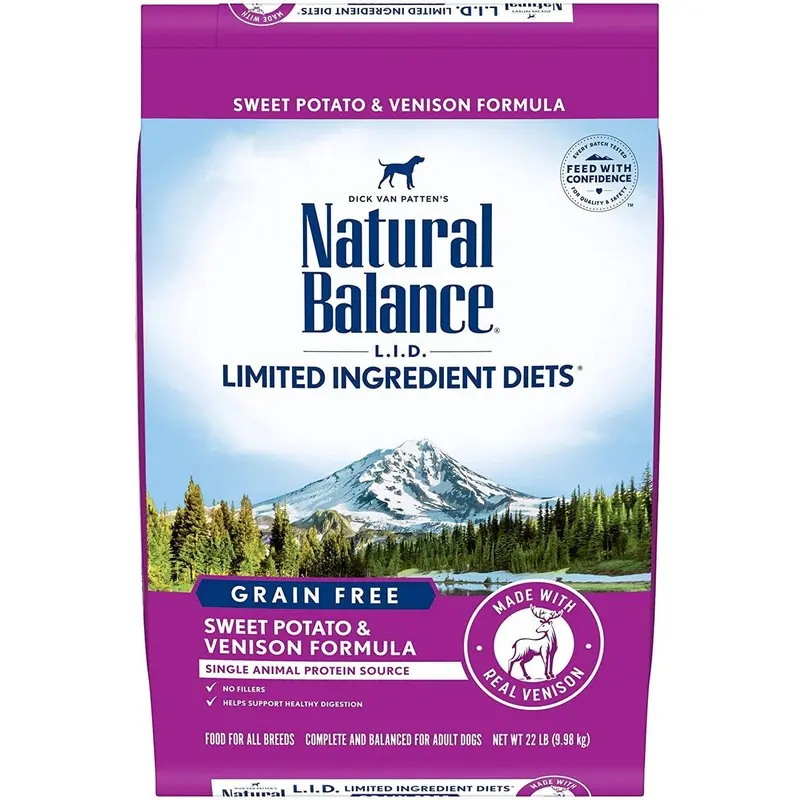 Natural Balance LID Limited Ingredient Diet Dry Dog Food -  Venison & Sweet Potato - 22lb