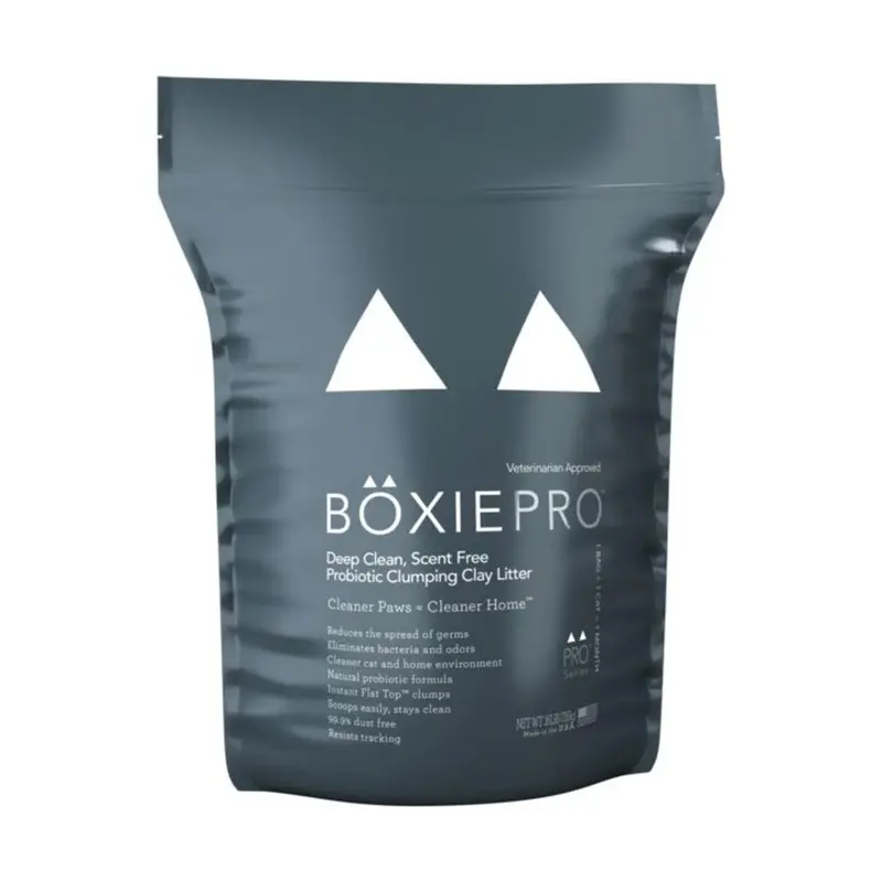 Boxiecat Scent-Free Probiotic Clumping Clay Cat Litter 16lb