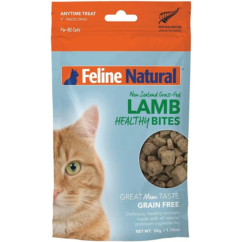 Feline Natural Lamb Healthy Bites Cat Treats 1.76oz