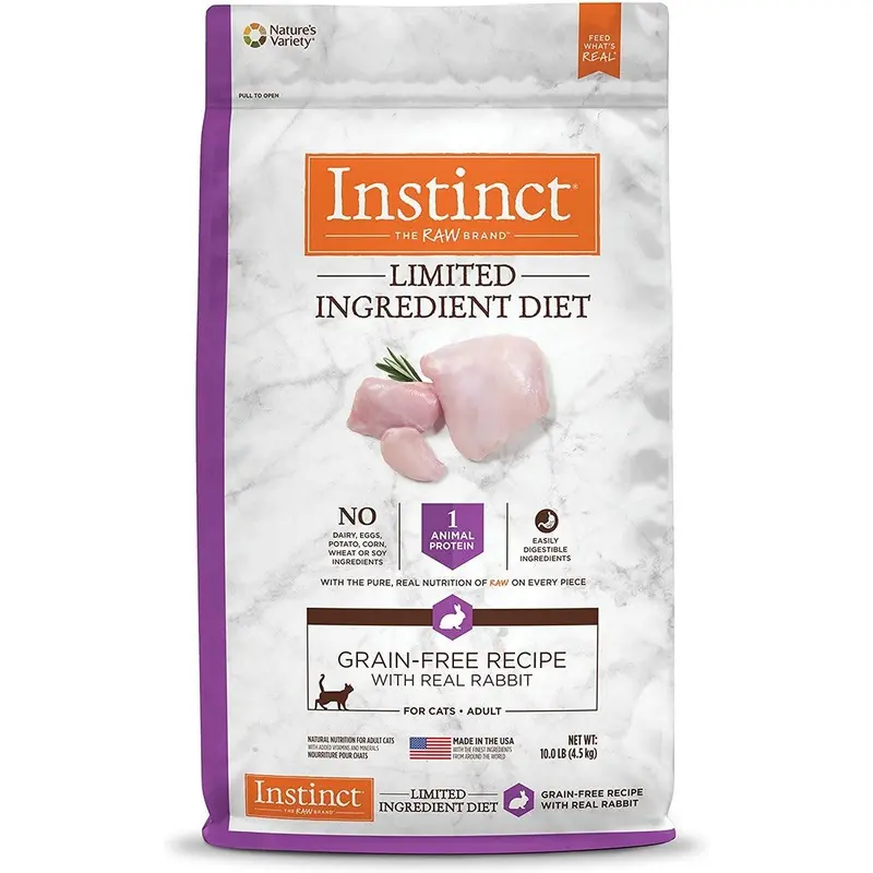 Instinct Limited Ingredient Diet Dry Cat Food - Real Rabbit - 10lb Bag
