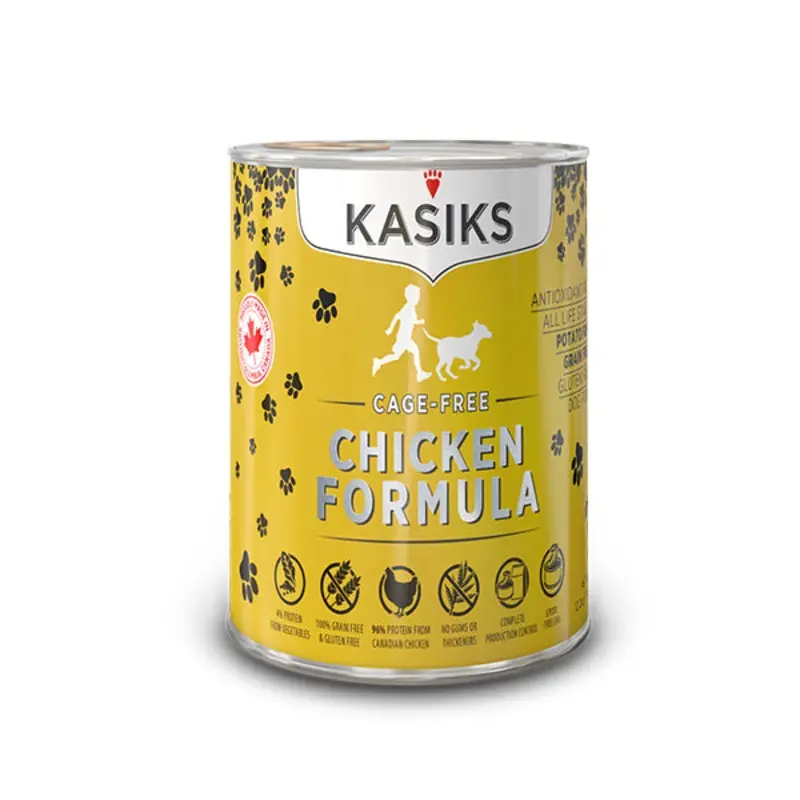 Kasiks Pet Food Cage-Free Chicken Formula Dog Food 12.2oz