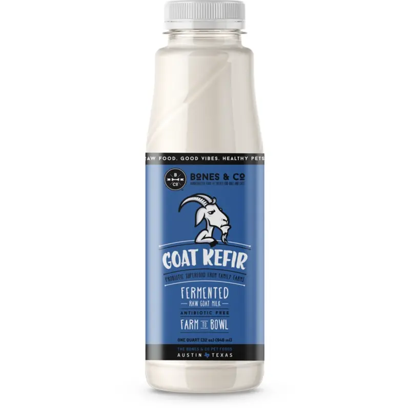 Bones & Co Probiotic Support Frozen Goat Kieffer For Dogs & Cats - 32oz Bottle