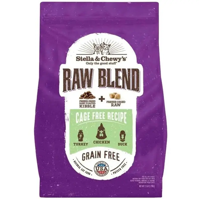 Stella & Chewy's Raw Blend Cage Free Chicken Recipe Dry Cat Food 5lb