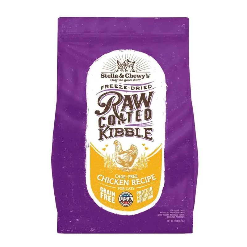 Stella & Chewy's Raw Coated Kibble Cage-free Chicken Recipe Dry Cat Food 5lb
