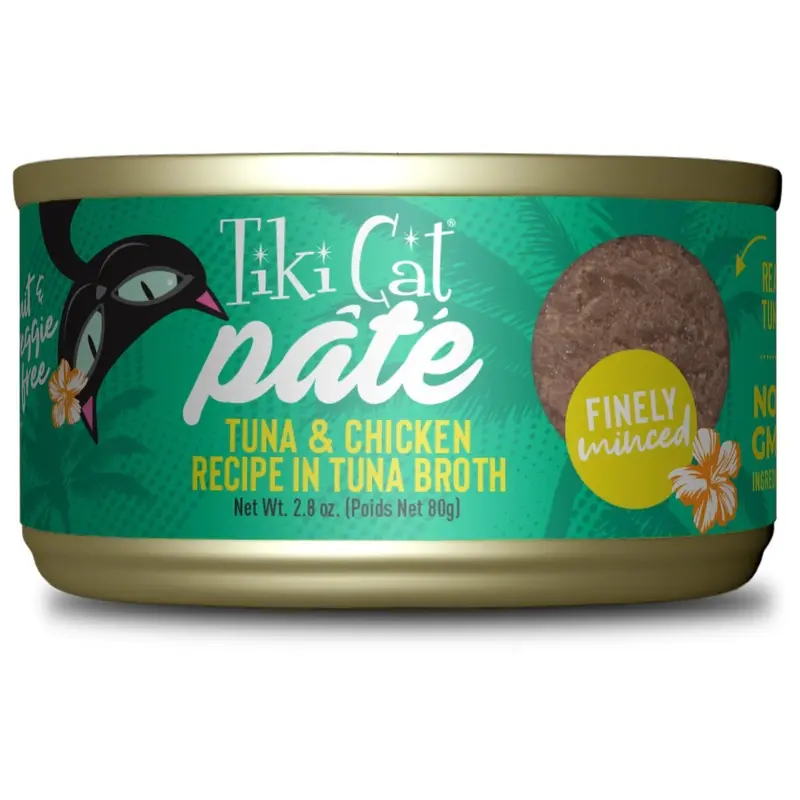 Tiki Cat Luau Tuna & Chicken Pate Canned Cat Food 2.8oz