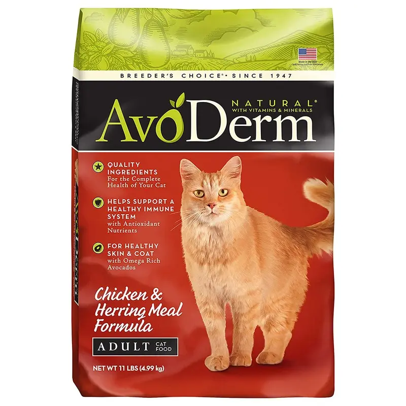 AvoDerm Natural Dry Cat Food - Chicken & Herring - 11lb Bag