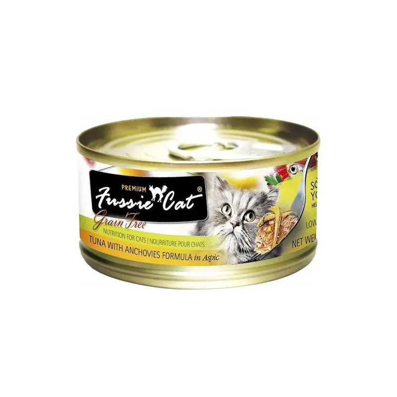 Fussie Cat Premium Wet Cat Food - Tuna & Anchovies Can