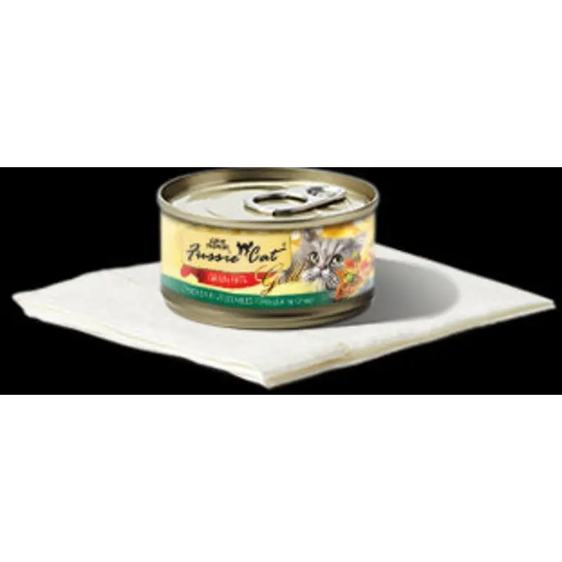 Fussie Cat Super Premium Wet Cat Food - Chicken and Vegetables 2.8oz Can