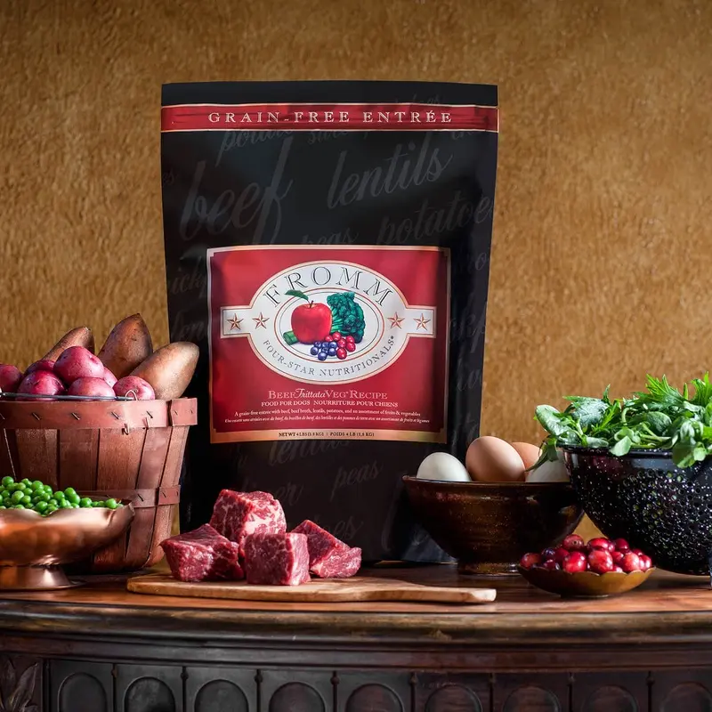 Fromm Four-Star Dry Dog Food - Beef Frittata & Veg - 12lb Bag