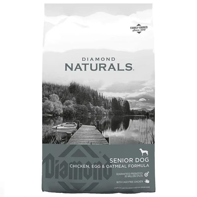 Diamond Naturals Chicken Egg & Oatmeal Formula Senior Dry Dog Food 35lb