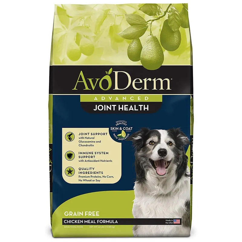 AvoDerm Advanced Joint Health Chicken Formula Dry Dog Food 24lb Bag