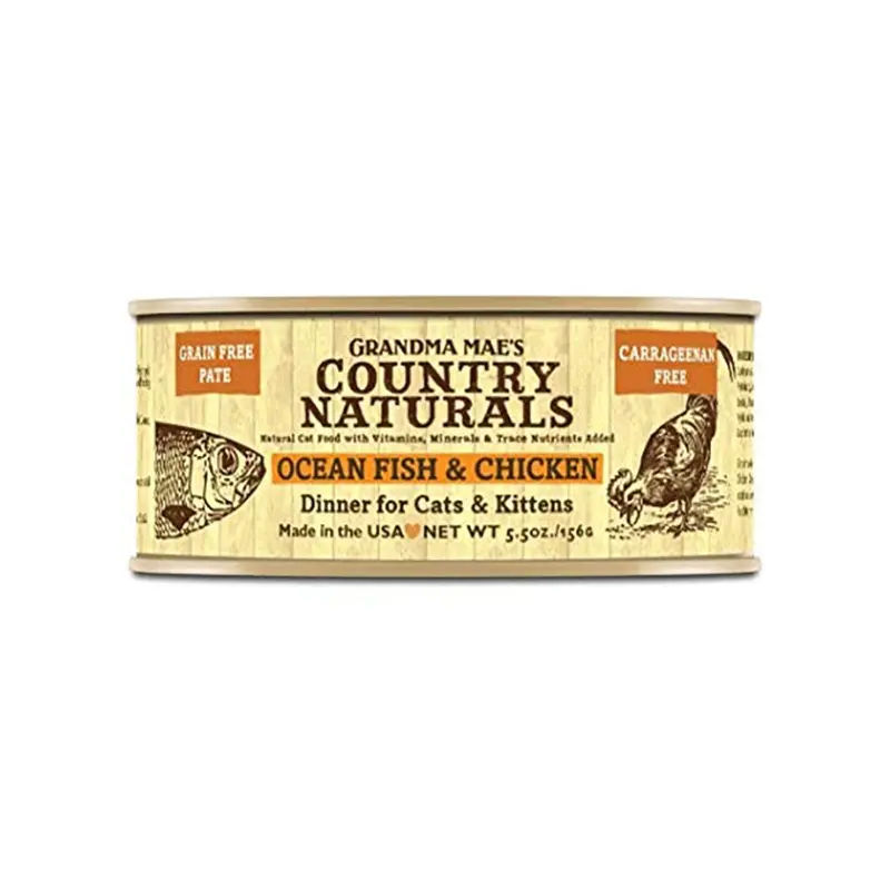 Grandma Mae's Ocean Fish & Chicken Dinner Cat Food 5.5oz