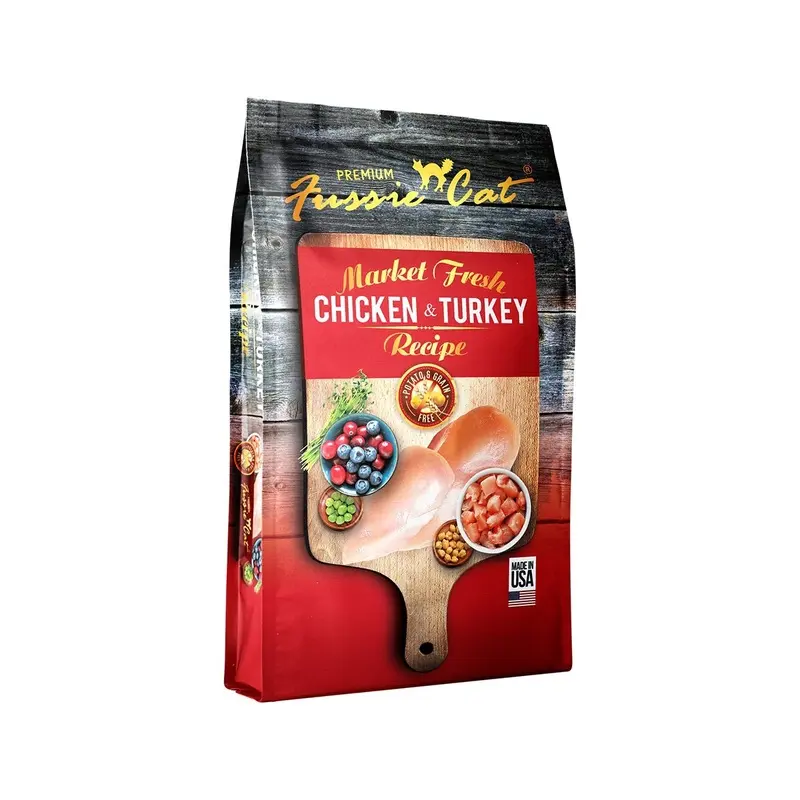 Fussie Cat Chicken & Turkey Dry Cat Food 10lb