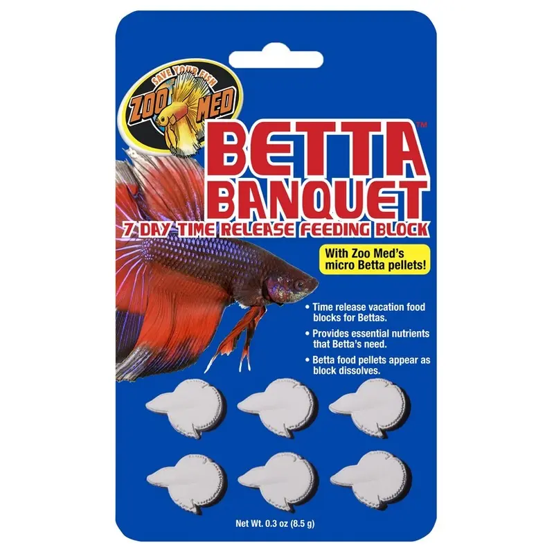 ZOO MED Betta Banquet 7 Day Release Feeding Block