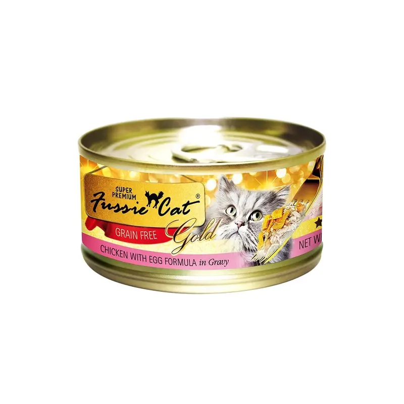 Fussie Cat Wet Cat Food - Chicken with Egg Cat Food 2.8oz Can