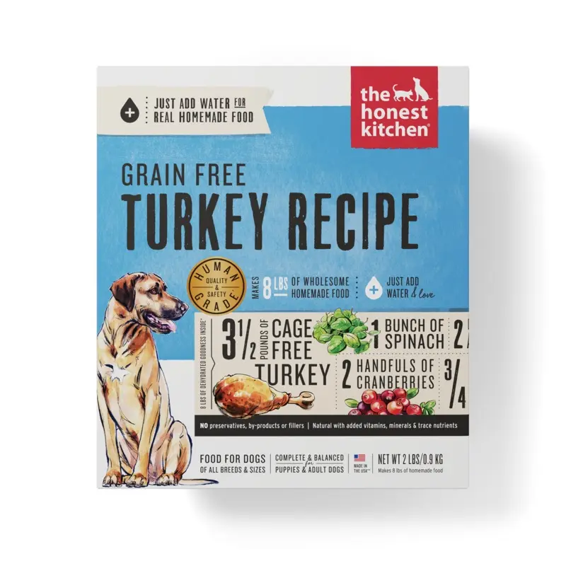 The Honest Kitchen Grain Free Dehydrated Dog Food - Turkey - 2lb Box