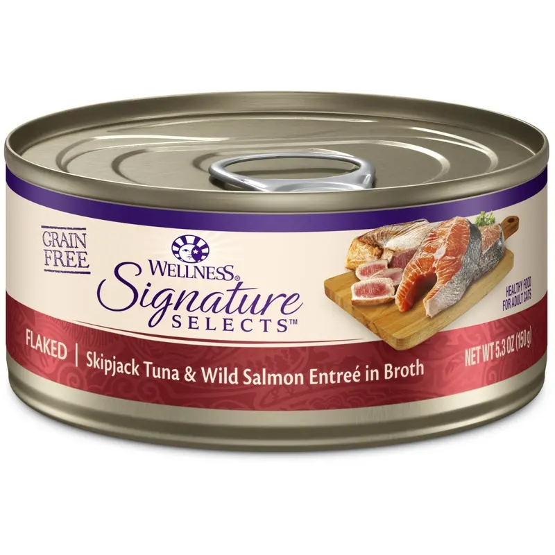 Wellness Signature Selects Flaked Skipjack Tuna & Salmon 5.3oz