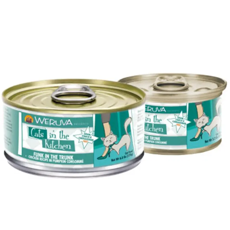 Weruva Cats In The Kitchen Wet Cat Food - Funk in the Trunk Chicken & Pumpkin - 6oz Can