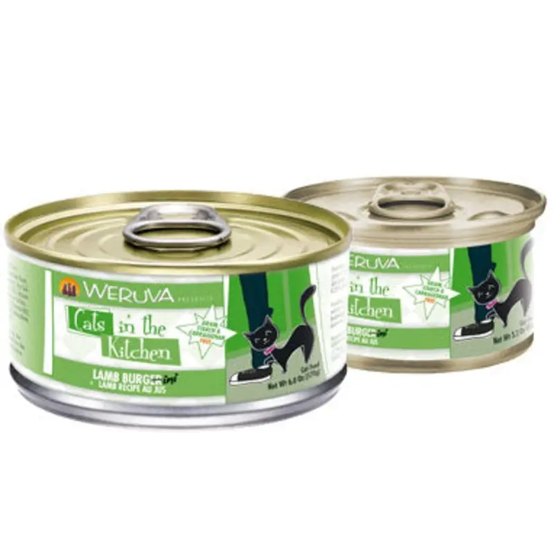 Weruva Cats In The Kitchen Wet Cat Food - Lamb Burgini Lamb Au Jus - 3.2oz Can