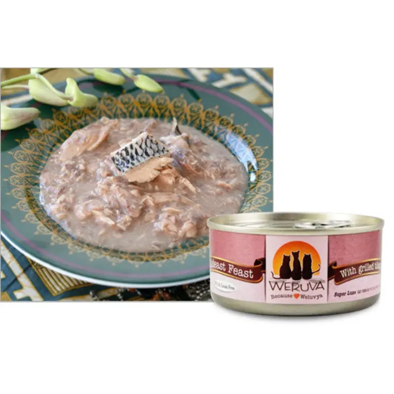 Weruva Classic Cat Wet Cat Food - Mideast Feast with Grilled Tilapia in Gravy - 10oz Can