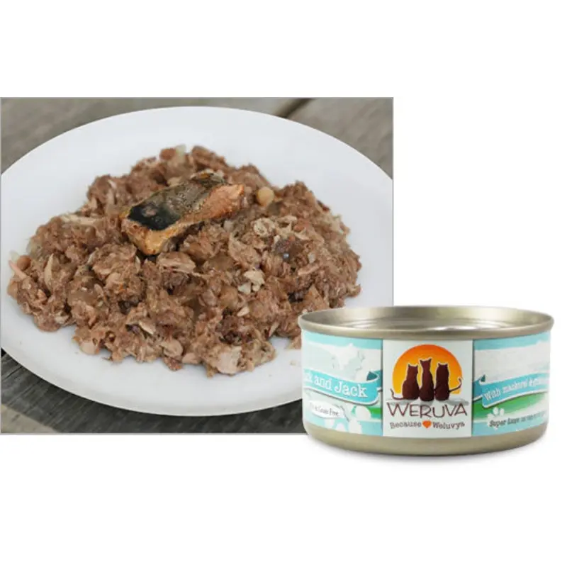Weruva Mack and Jack with Mackerel and Grilled Skipjack in Aspic 3oz