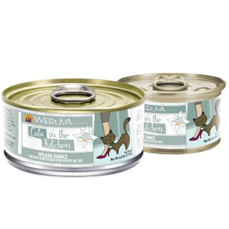 Weruva Splash Dance Chicken & Ocean Fish Recipe Au Jus 6oz