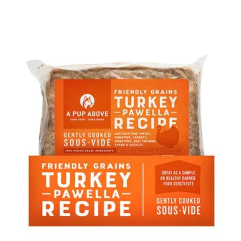 A Pup Above Gently Cooked Frozen With Grains Dog Food - Turkey Pawella - 1lb Bag