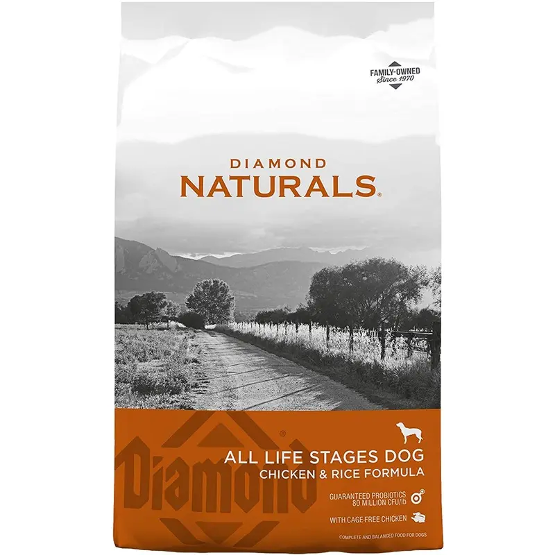 Diamond Naturals Chicken & Rice Formula Dry Dog Food 40lb