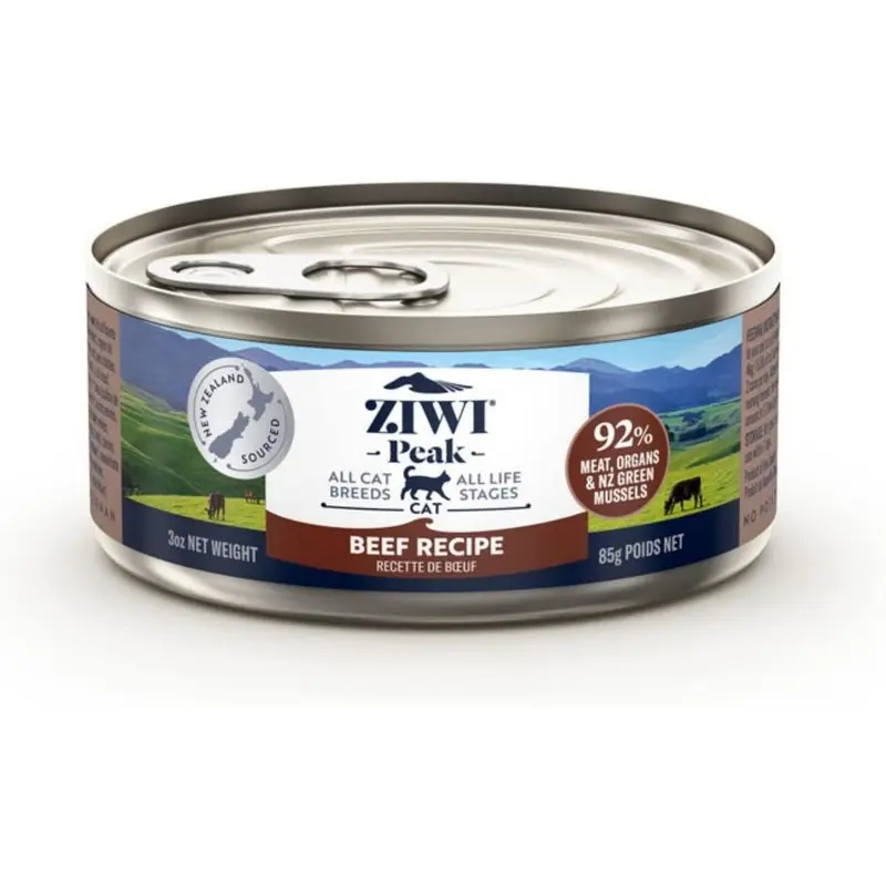 Ziwi Peak Wet Cat Food - Beef - 3oz Can