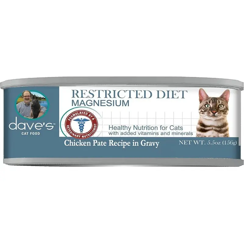 Dave's Pet Food Low Magnesium Wet Cat Food - Chicken - 5.5oz Can