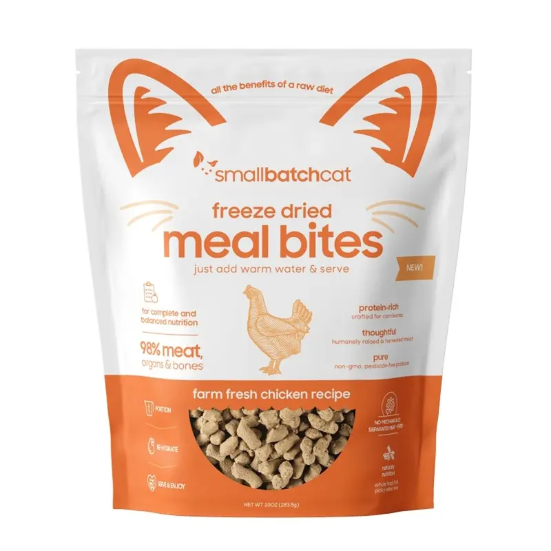 Smallbatch Freeze Dried Bites Chicken Cat Food 10oz
