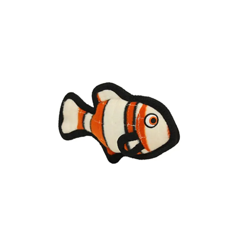 Tuffy's Jr Ocean Fish Dog Toy - Orange