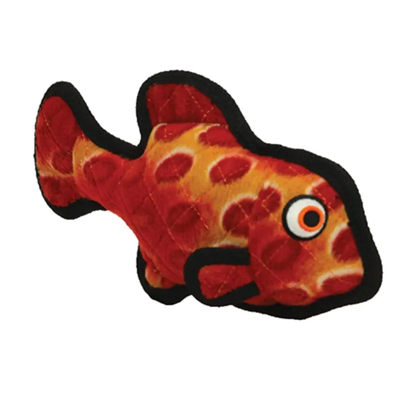 Tuffy's Ocean Fish Dog Toy - Red