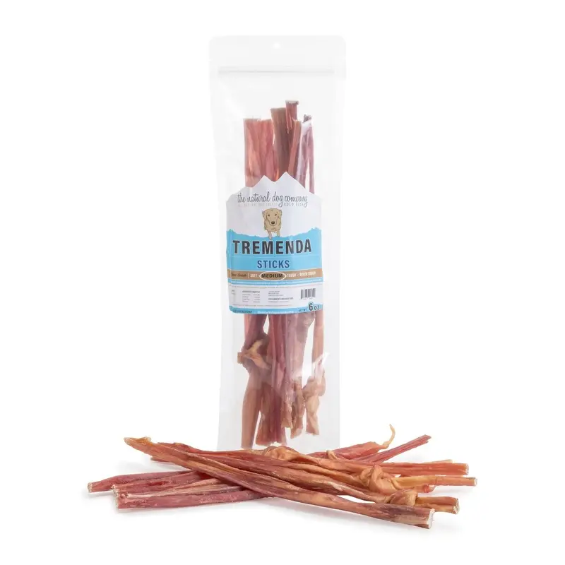 The Natural  Dog Company Beef Tripe Tremenda 12" Dog Treats 6oz