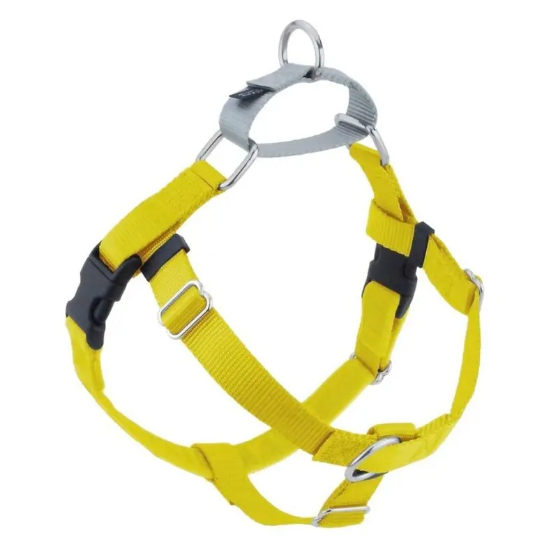 2 Hounds Design Freedom No-Pull Dog Yellow 5/8"Small 20"24"