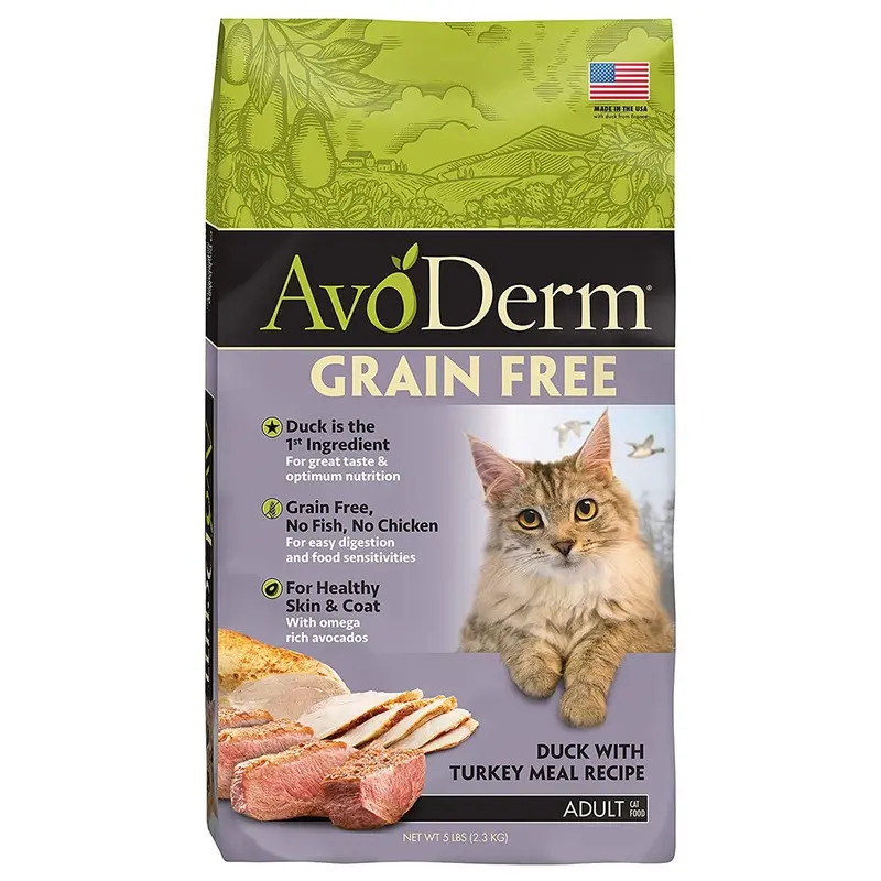 AvoDerm Grain-Free Dry Cat Food - Duck & Turkey - 5lb Bag