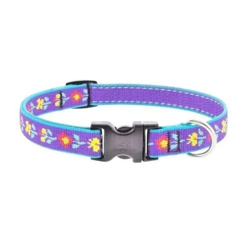 Lupine Collar 3/4" Wide x 15-25" Neck Size Folk Flower