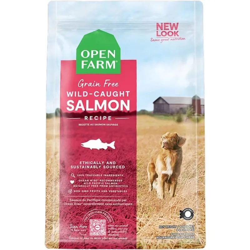 Open Farm Grain-Free Dry Dog Food - Wild-Caught Salmon - 22lb Bag