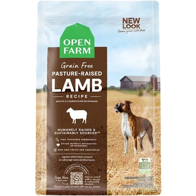 Open Farm Grain-Free Dry Dog Food - Pasture-Raised Lamb - 22lb Bag