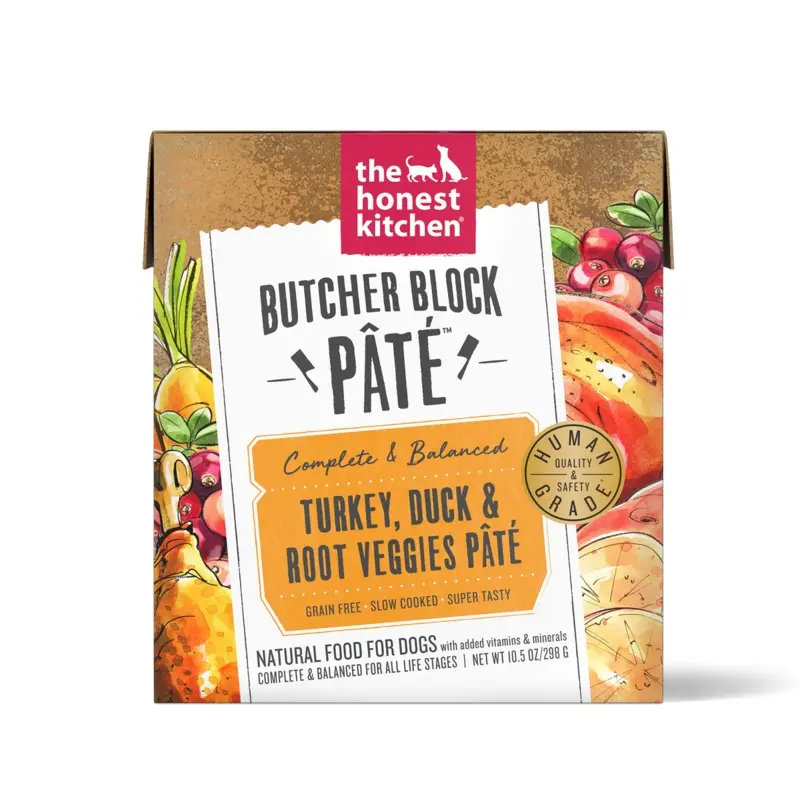 The Honest Kitchen Butcher Block Pate Wet Dog Food - Turkey, Duck, & Veggies - 10oz Can