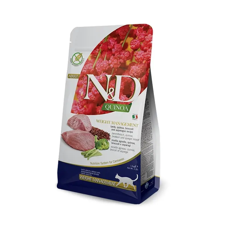 Farmina N&D Quinoa Functional Weight Management Dry Cat Food - Lamb - 3.3lb
