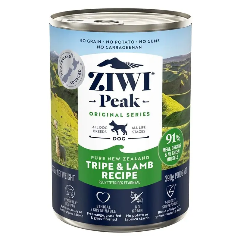 Ziwi Peak Grain-Free Wet Dog Food - Tripe & Lamb - 13.75oz Can