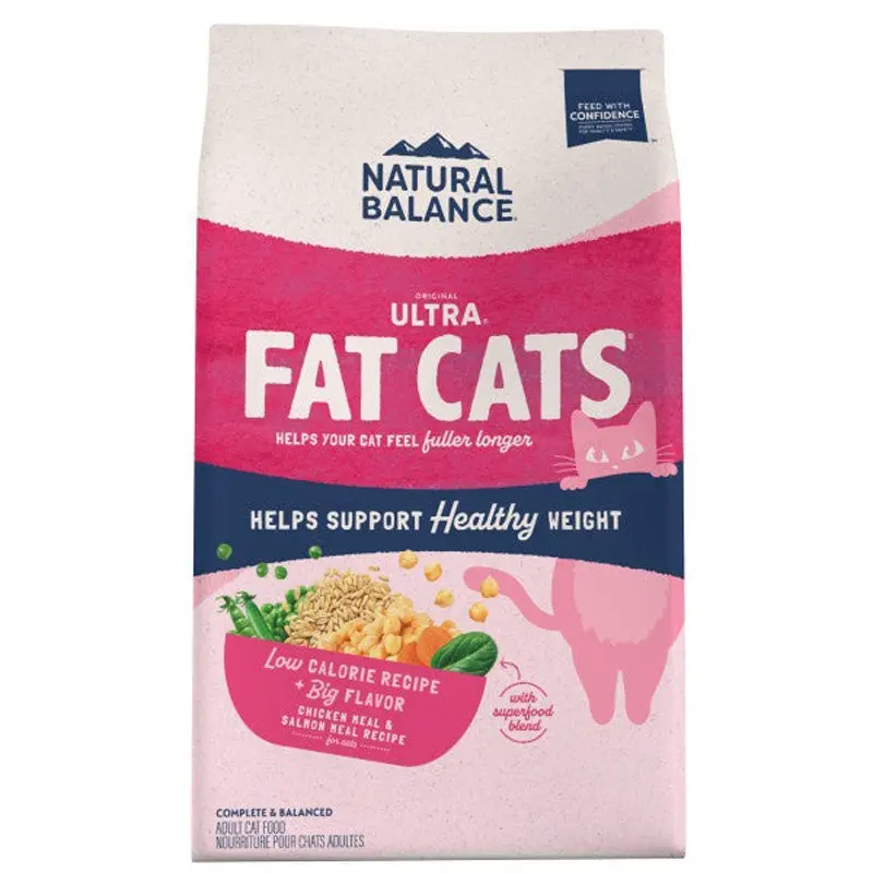 Natural Balance Fat Cats Dry Cat Food - Chicken & Salmon - 6lb Bag
