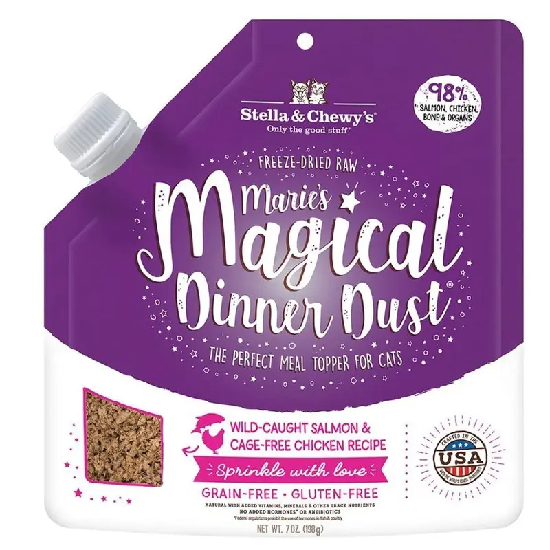 Stella & Chewy's Marie's Magical Dinner Dust Cat Meal Topper - Salmon & Chicken - 7oz Pouch