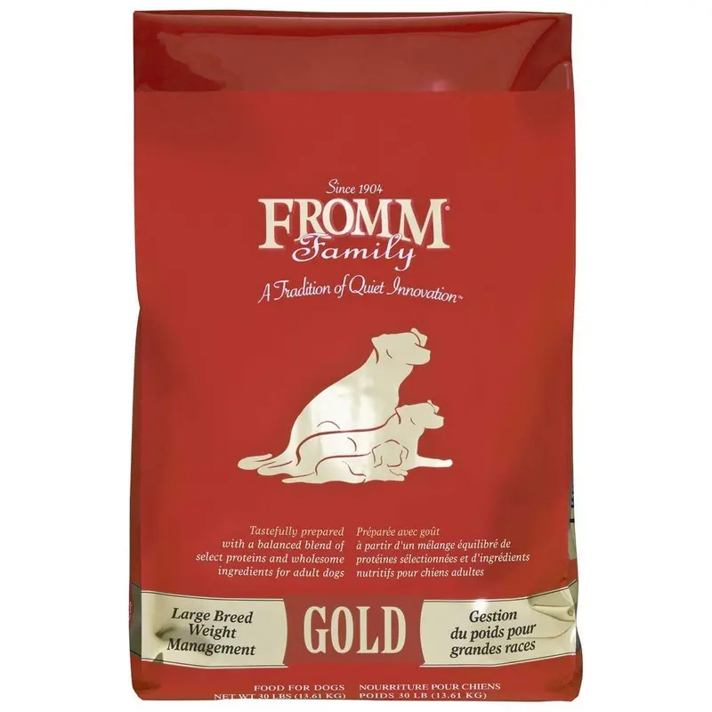 Fromm Gold Large Breed Weight Management Dog Food 30lb Bag