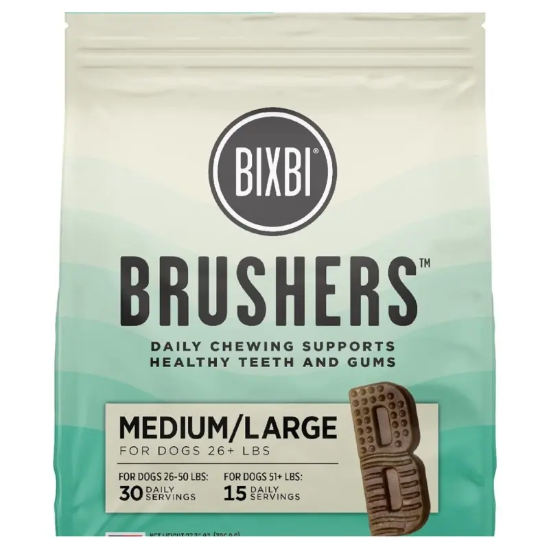 Bixbi Brushers Dog Dental Chews 27.76oz 15ct