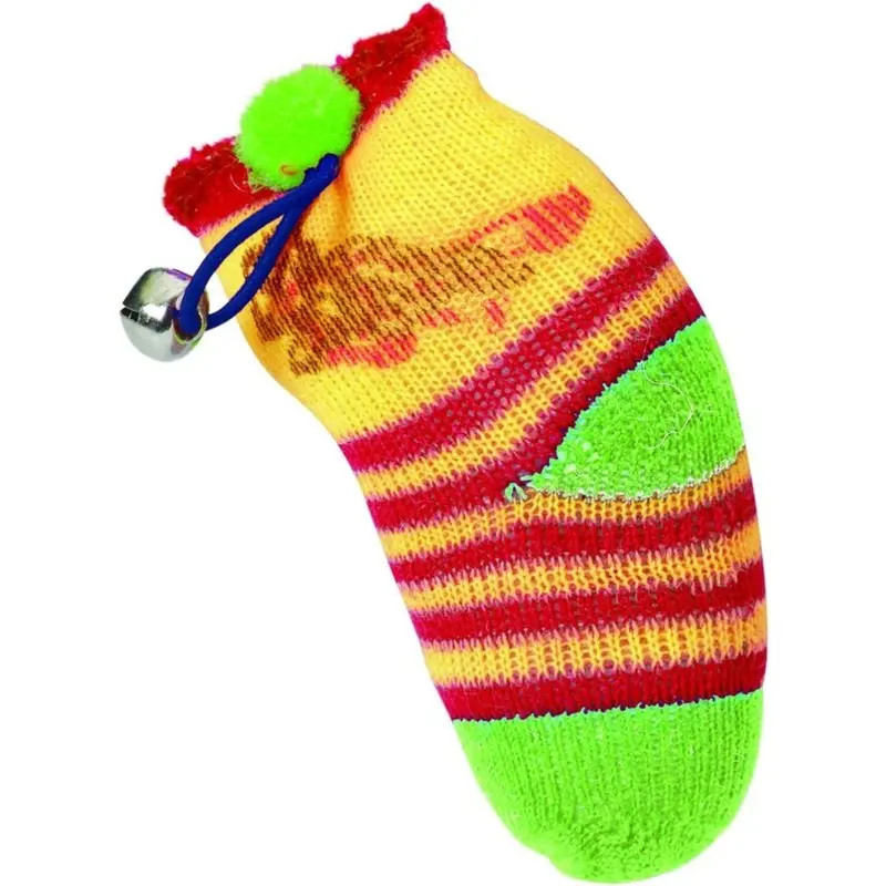 Spot Ethical Neon Sock With Catnip & Bell 5"