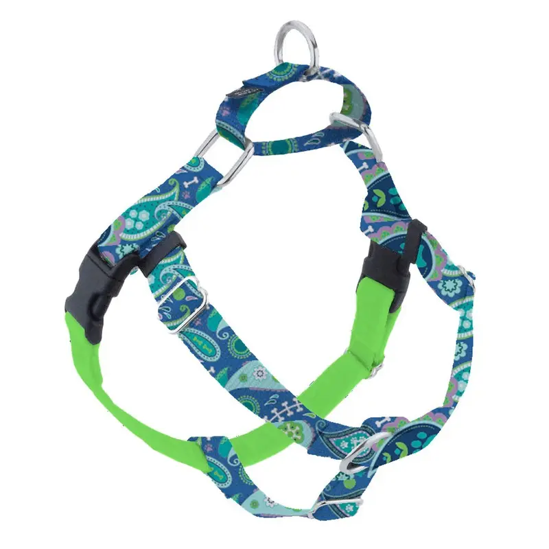 2 Hounds Design Freedom No-Pull Harness 1" Medium Paw Paisley