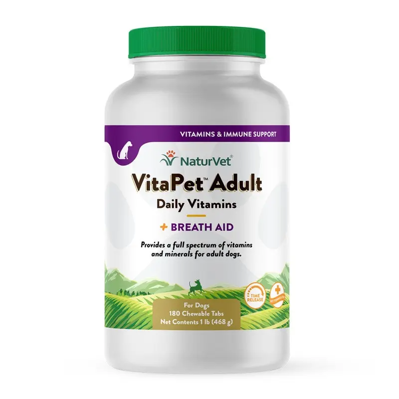 Naturvet Vitapet Adut Daily Vitamins Chewable Tablets 180ct
