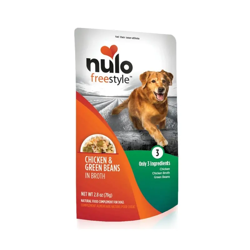 Nulo Freestyle Chicken Green Beans In Broth Recipe - Wet Dog Food, 28oz Pouch